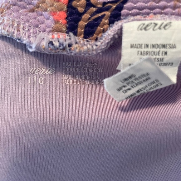 Aerie High Cut Cheeky Floral Women’s Bikini Bottoms - Picture 7 of 7